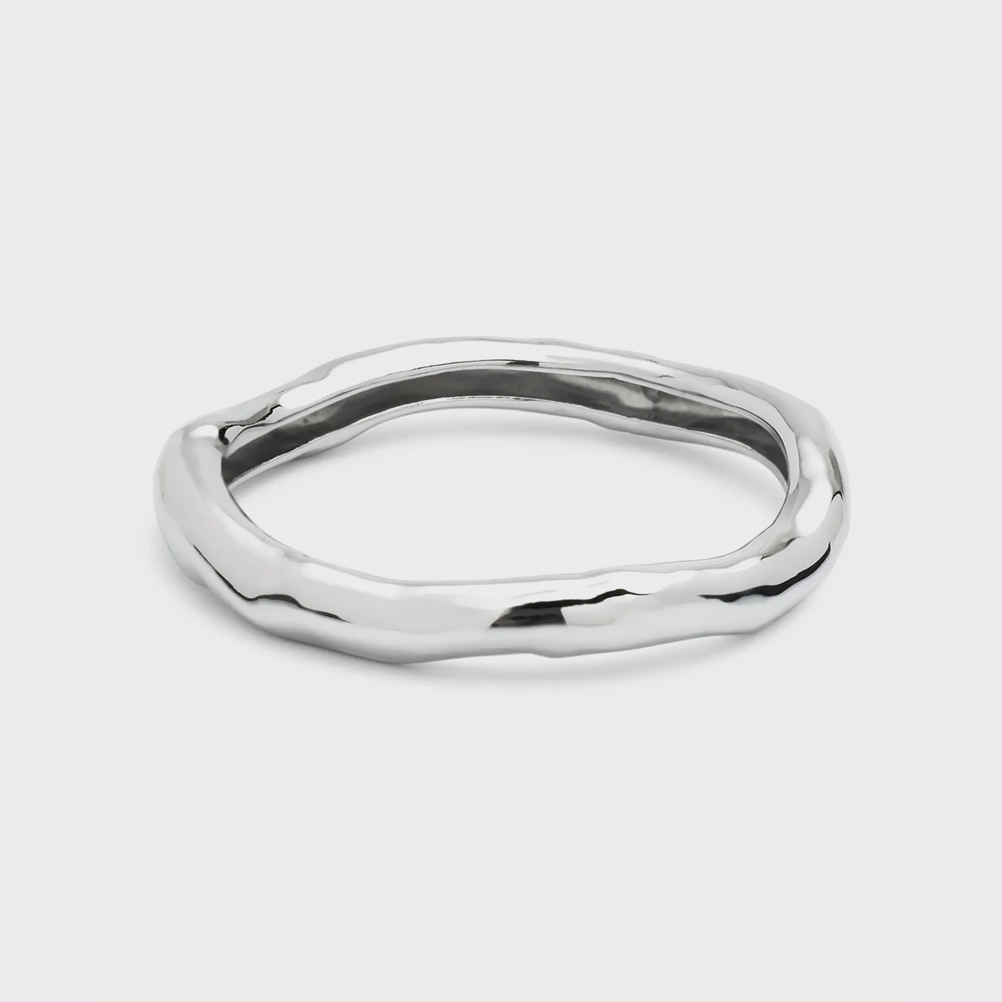 Alexis Bittar Molten Bangle - Silver sold by Kith