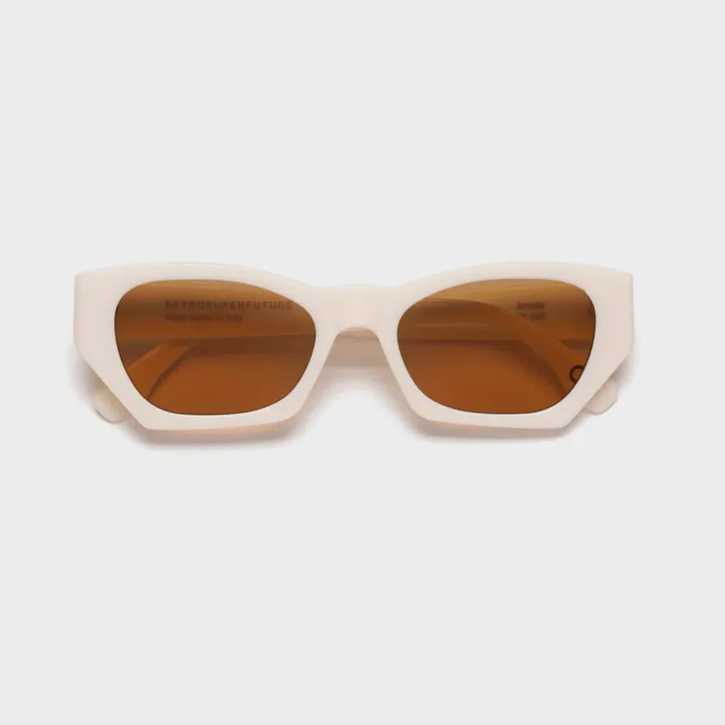 RETROSUPERFUTURE Sun Amata Frames - Panna sold by Kith