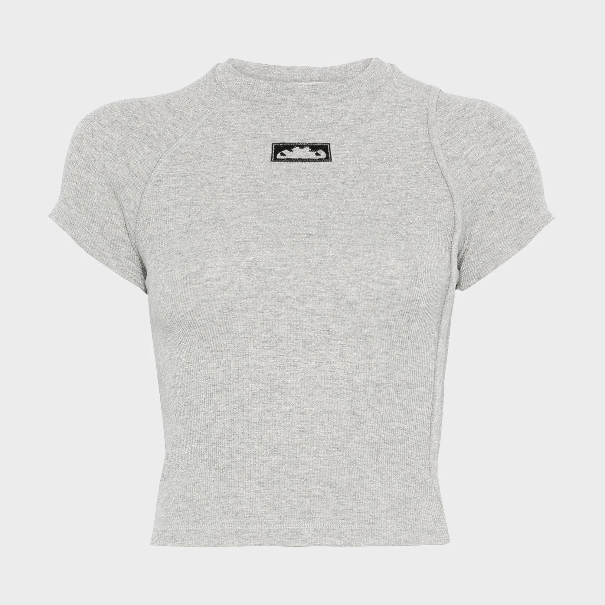 Ottolinger Decontructed Rib T-Shirt - Silver Melange sold by Kith