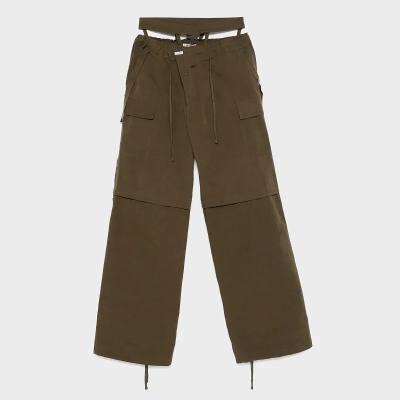 Ottolinger Baggy Cargo Pants - Khaki Green sold by Kith
