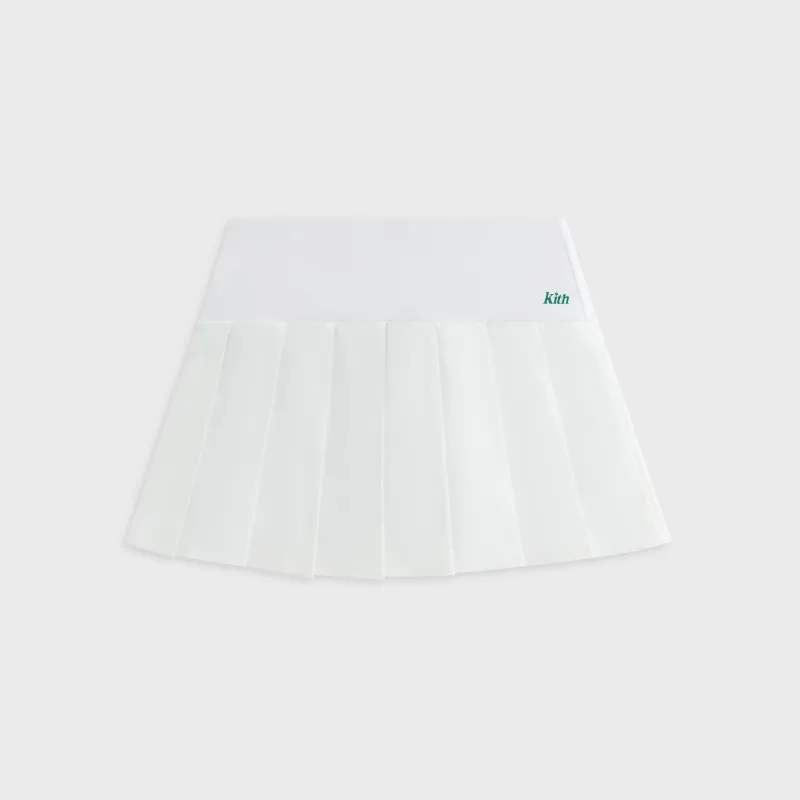 Kith Women for Wilson Eastside Tennis Skirt Light - White sold by Kith
