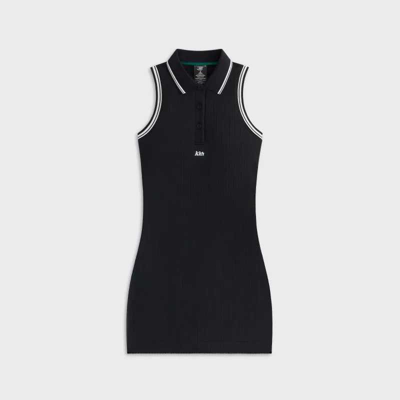 Kith Women for Wilson Seamless Polo Dress - Black sold by Kith