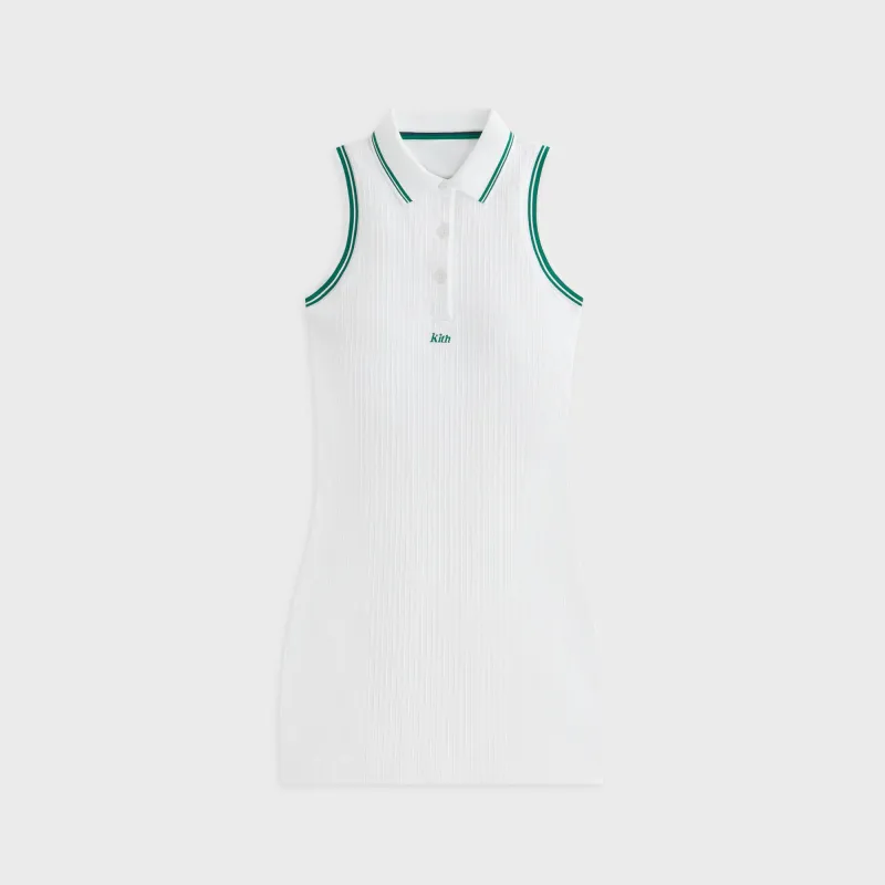 Kith Women for Wilson Seamless Polo Dress - White sold by Kith