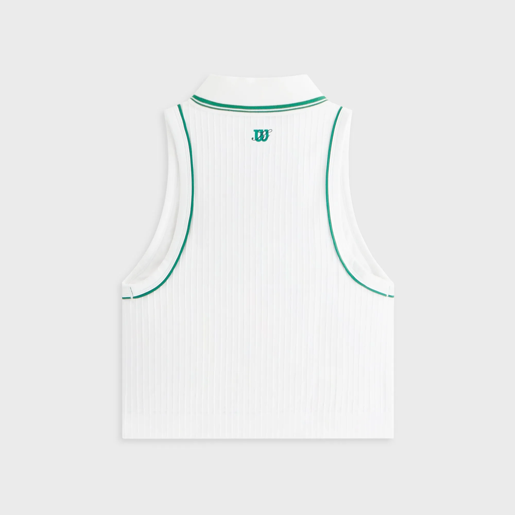 Kith Women for Wilson Classic Cropped Polo - White sold by Kith product image thumbnail 2