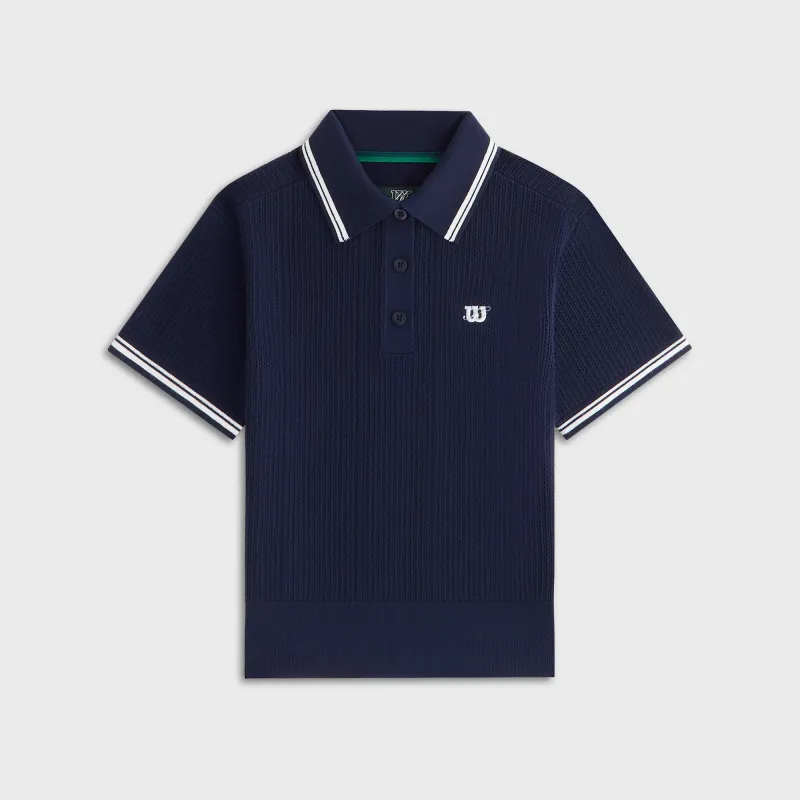 Kith Women for Wilson Essex Sweater Polo - Nocturnal sold by Kith