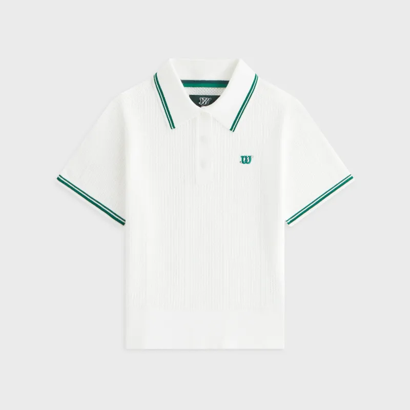 Kith Women for Wilson Essex Sweater Polo - White sold by Kith