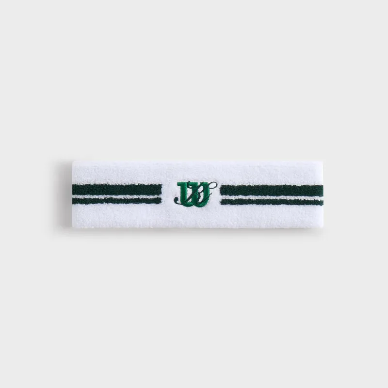 Kith for Wilson Terry Stripe Headband - White sold by Kith