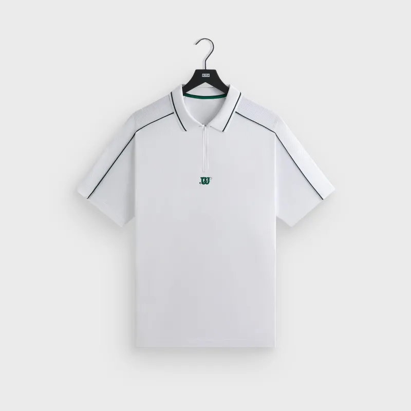 Kith for Wilson Doherty Zip Front Polo - White sold by Kith