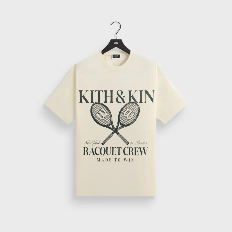 Kith for Wilson Racquet Crew Vintage Tee - Sandrift sold by Kith