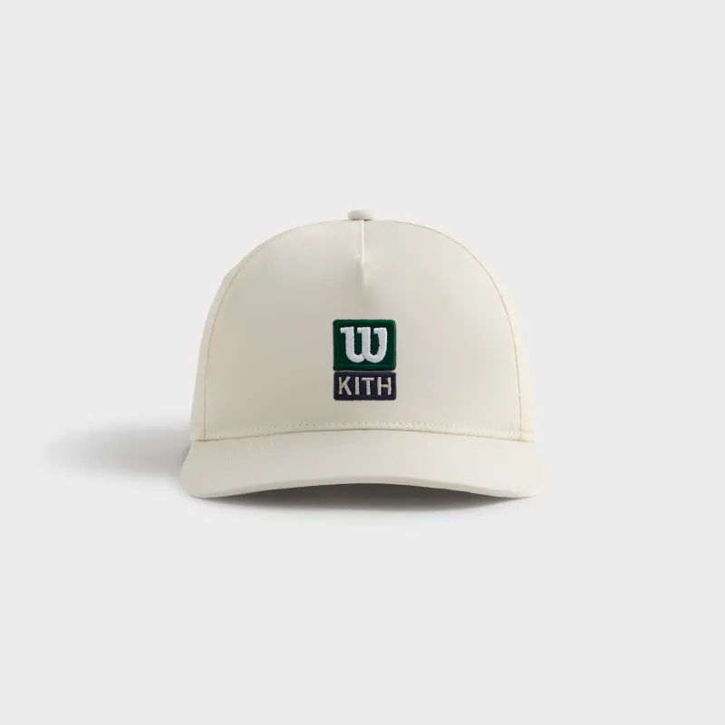 Kith for Wilson Nylon Baylow Pinch Crown Cap - Sandrift sold by Kith