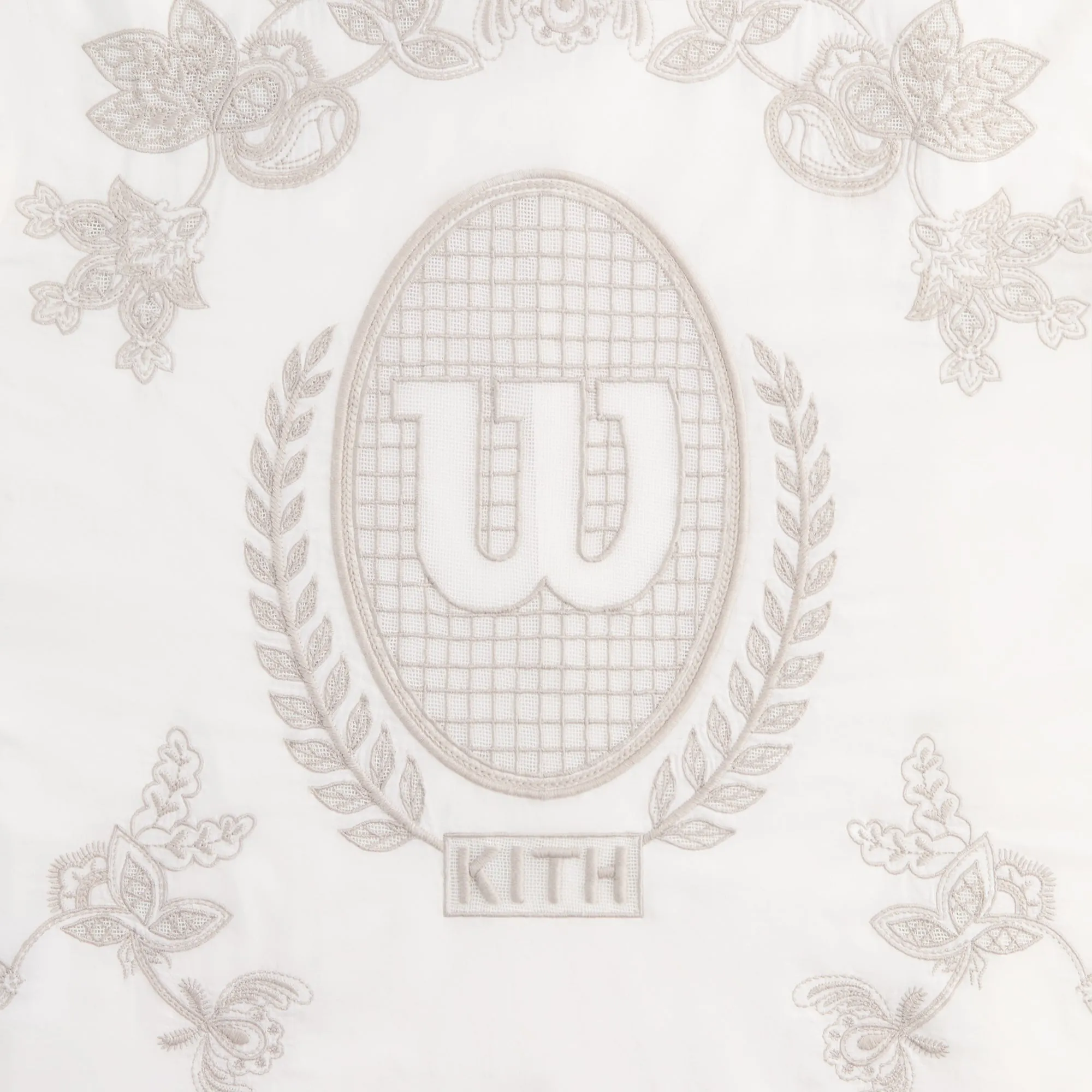 Kith for Wilson Embroidered Mesh Reade Shirt - White sold by Kith product image thumbnail 4