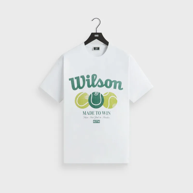 Kith for Wilson Made To Win Vintage Tee - White sold by Kith