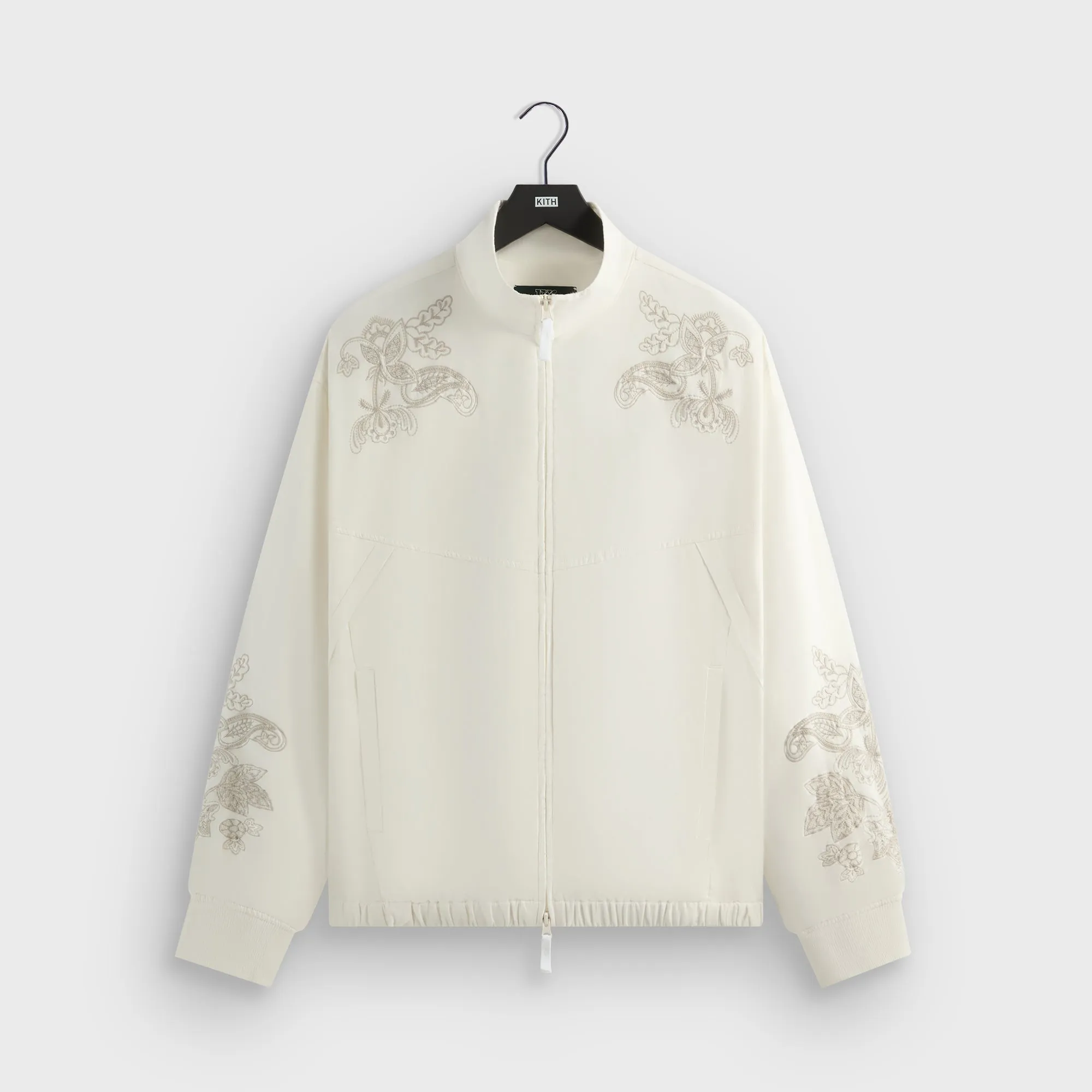 Kith for Wilson Embroidered Mesh Track Jacket - White sold by Kith