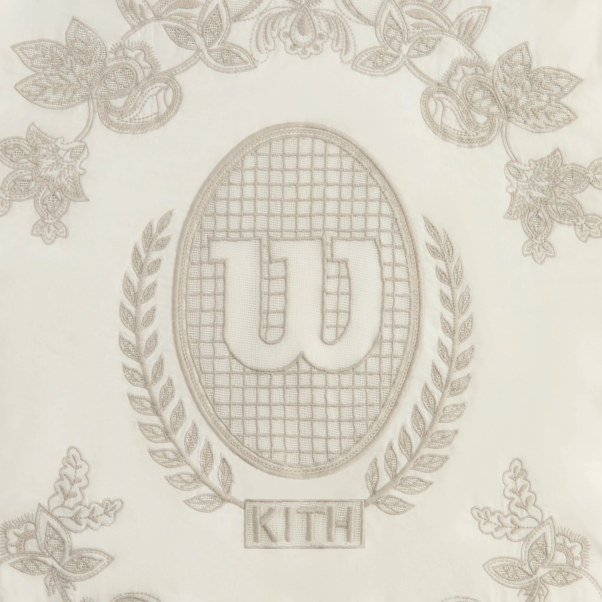 Kith for Wilson Embroidered Mesh Track Jacket - White sold by Kith product image thumbnail 4