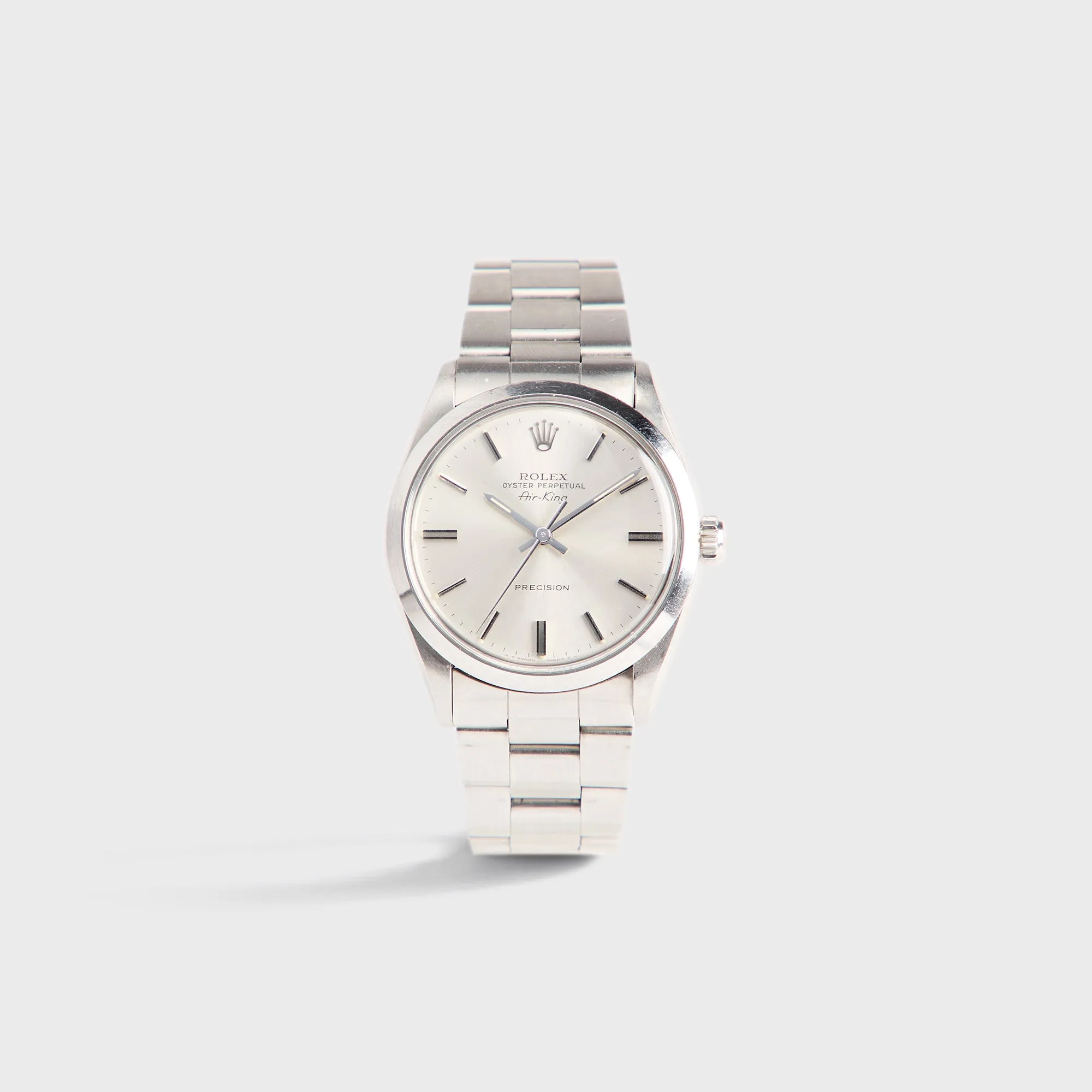 Wind Vintage Rolex Air-King Sliver Dial Reference 5500 Unpolished sold by Kith