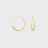 SHASHI Dahlia Hoop - Gold sold by Kith