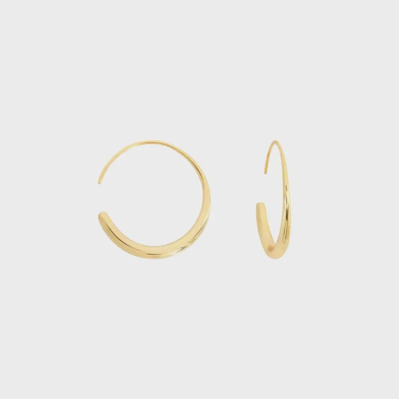 SHASHI Dahlia Hoop - Gold sold by Kith