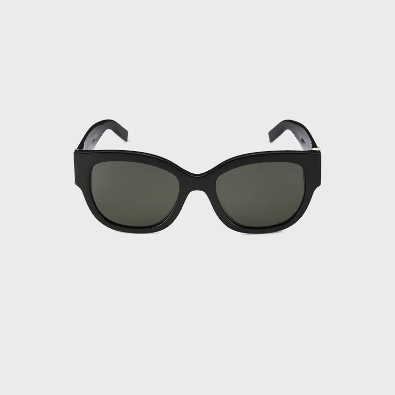 Saint Laurent 56 Sunglasses - Black / Grey sold by Kith