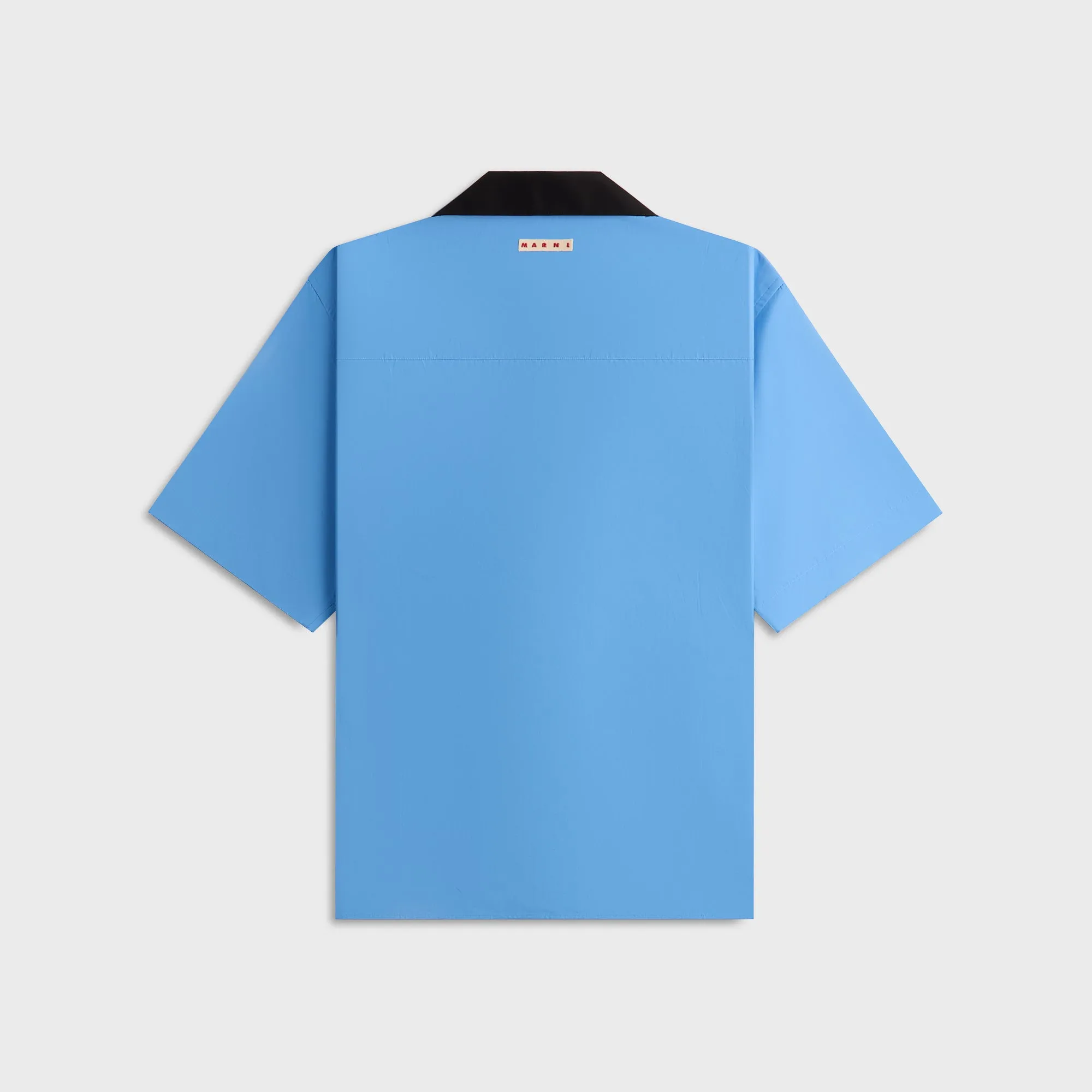 Marni Organic Cotton Poplin Short-Sleeved Bowling Shirt - Sapphire Blue sold by Kith product image thumbnail 2