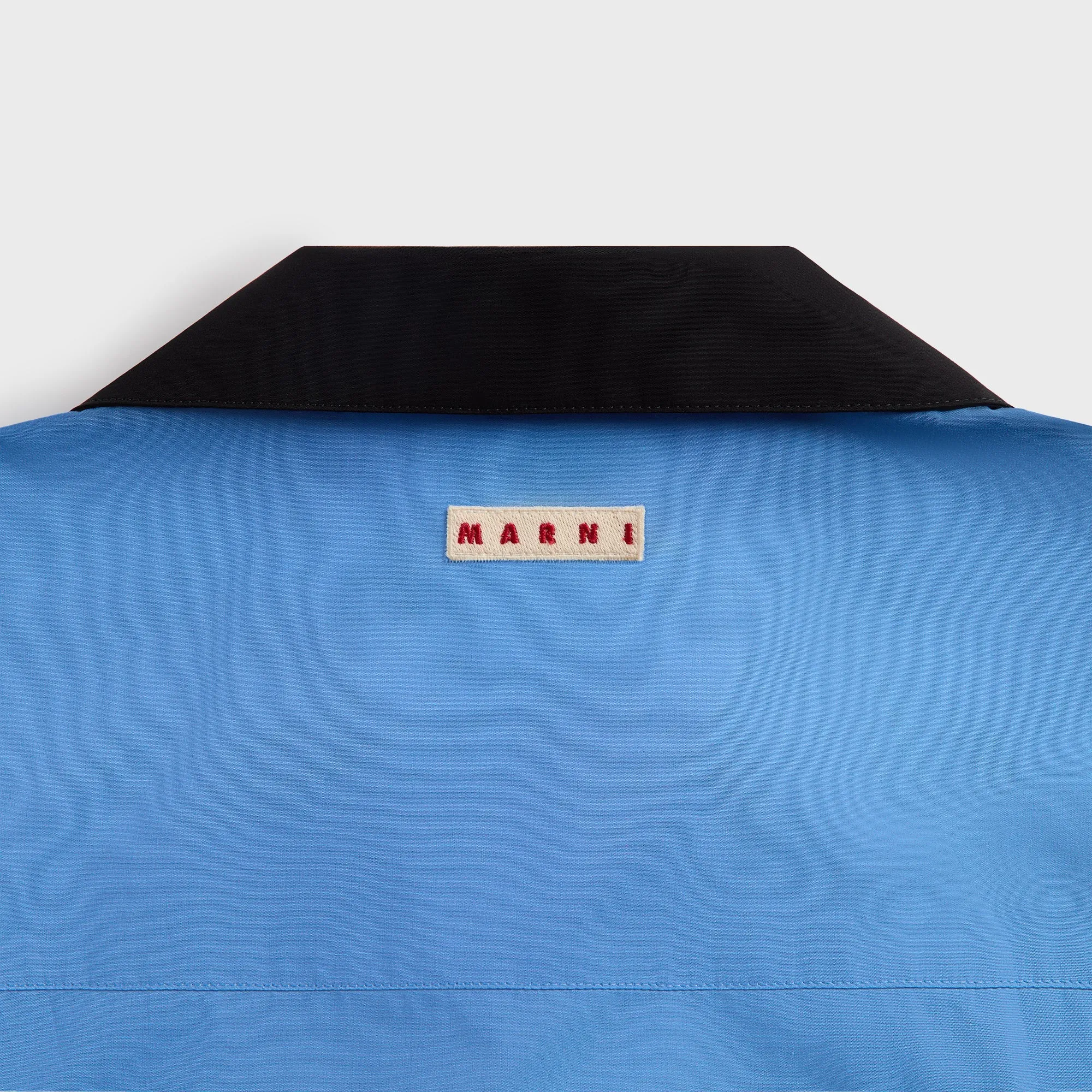 Marni Organic Cotton Poplin Short-Sleeved Bowling Shirt - Sapphire Blue sold by Kith product image thumbnail 4