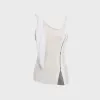 Hyein Seo Beaded Strap Top - Ash Grey sold by Kith