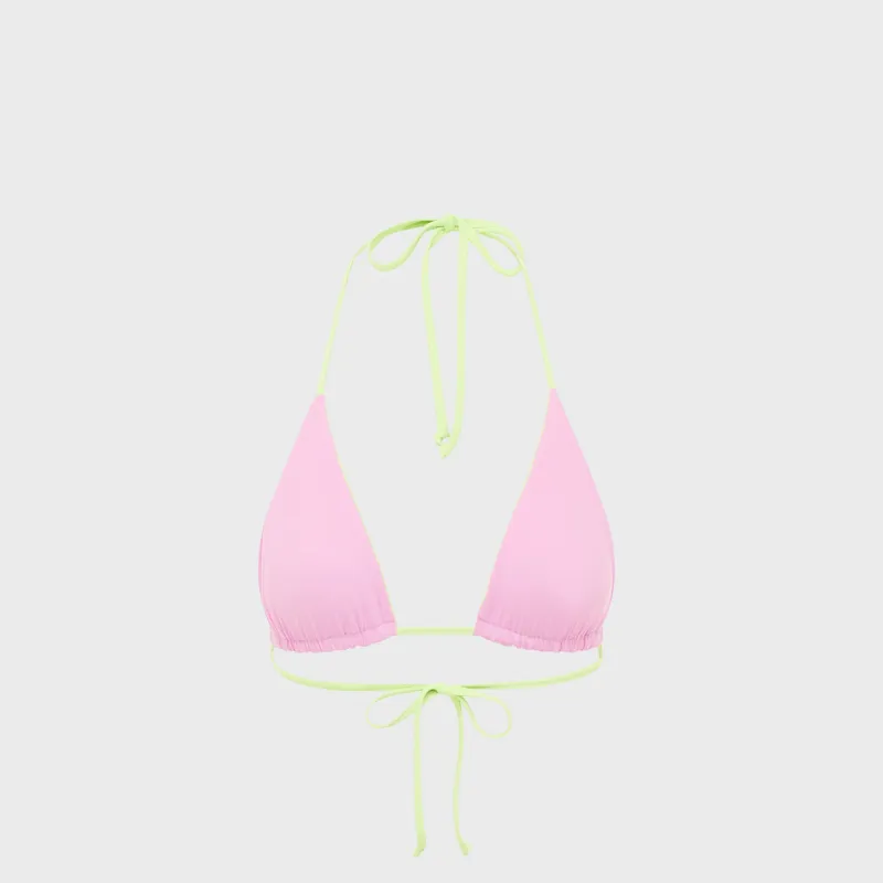 Bond Eye Isla Triangle Top - Lime / Orchid Bare sold by Kith