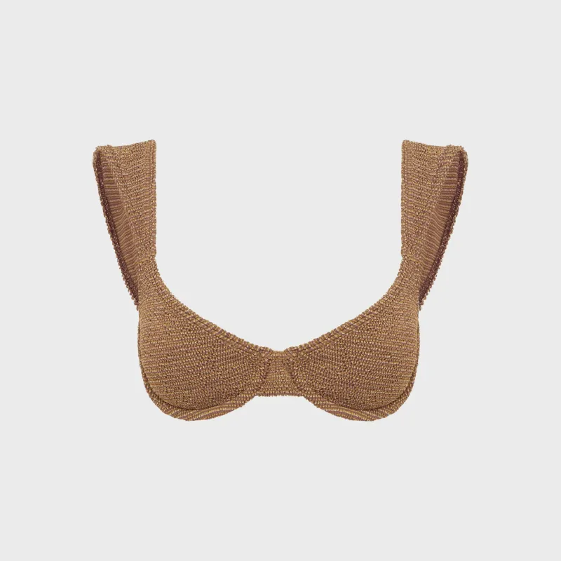 Bond Eye Georgia Balconette - Cocoa Butter Lurex sold by Kith