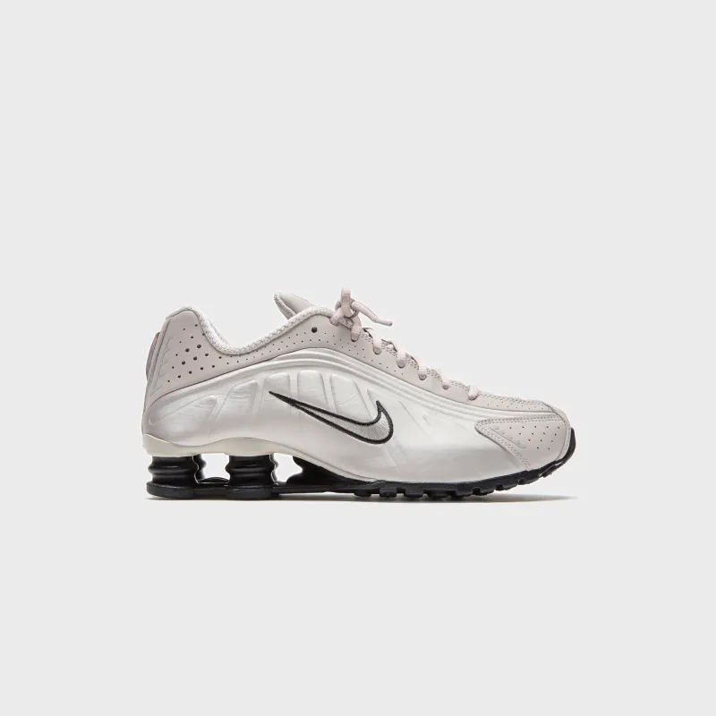 Nike Shox R4 - College Grey / University Red / Metallic Silver / Black sold by Kith