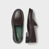 VINNY's Yardee Moccasin Loafer - Brown Nappa Leather sold by Kith