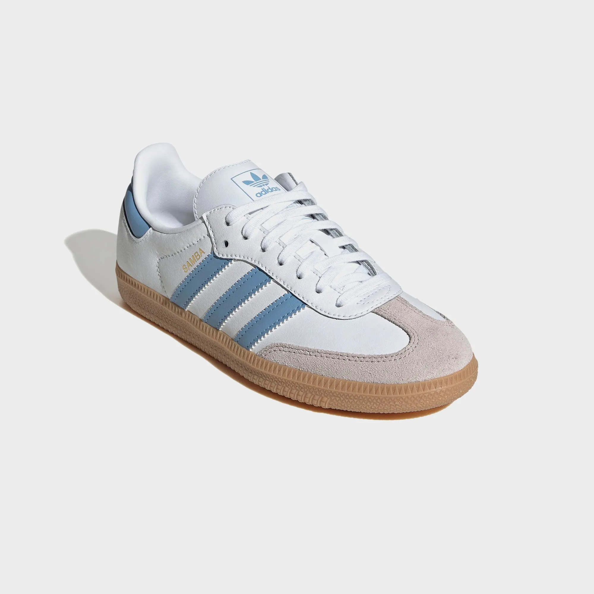 adidas GS Samba OG - White / Ash Blue / Gum 3 sold by Kith product image thumbnail 3