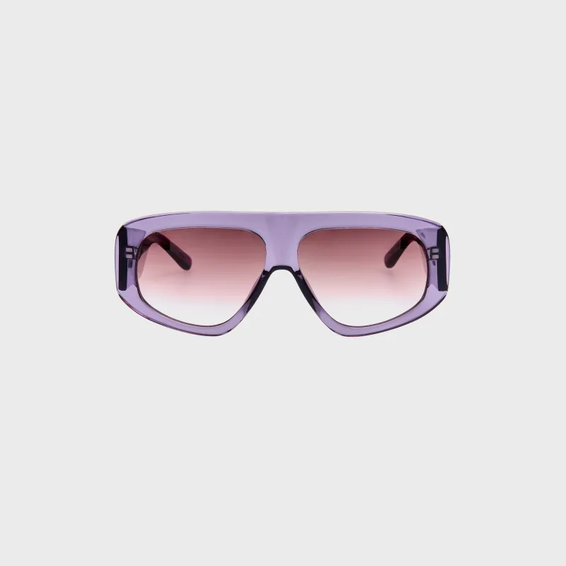 The Attico Edie Aviator Sunglasses in Sand | Parallel