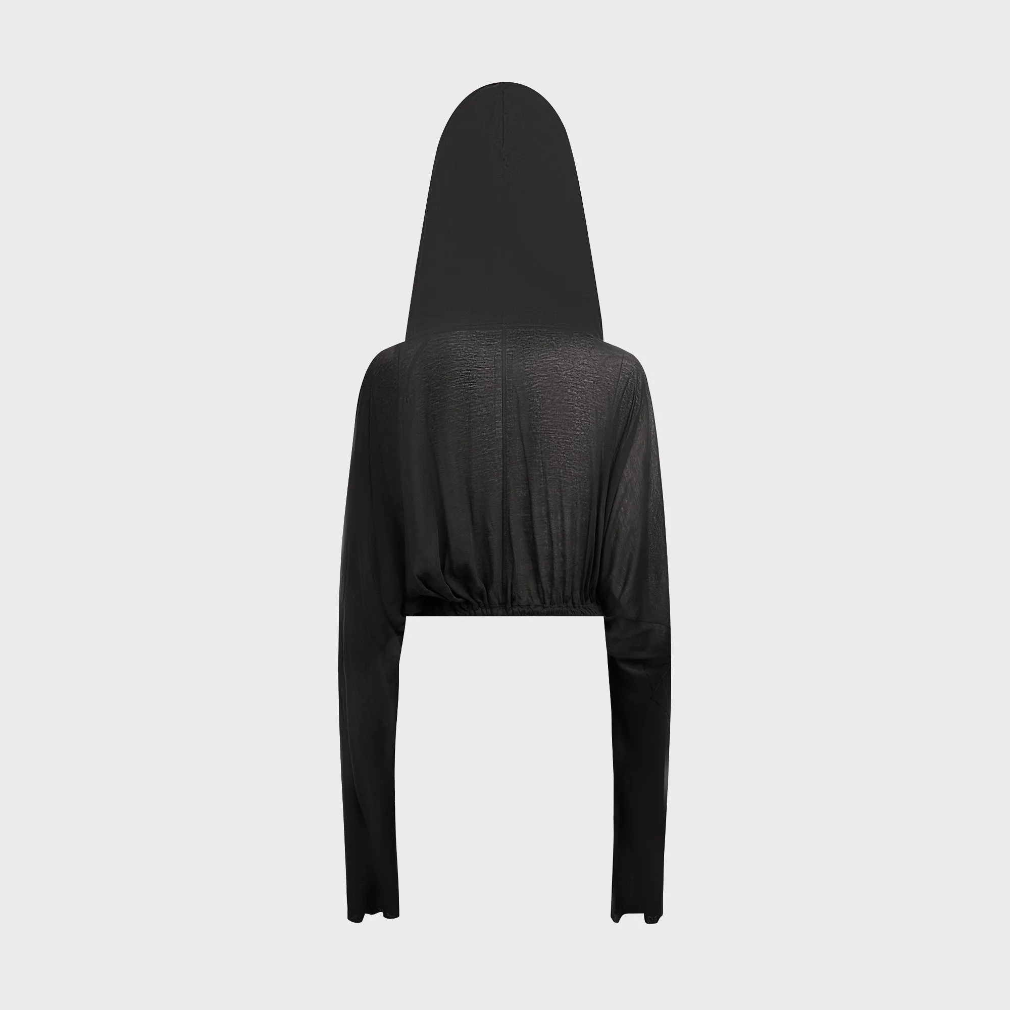 Rick Owens Cropped Hooded Tunic - Black sold by Kith product image thumbnail 2