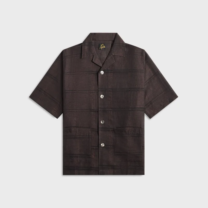 Needles Cabana Plaid Jacquard Shirt - Brown sold by Kith