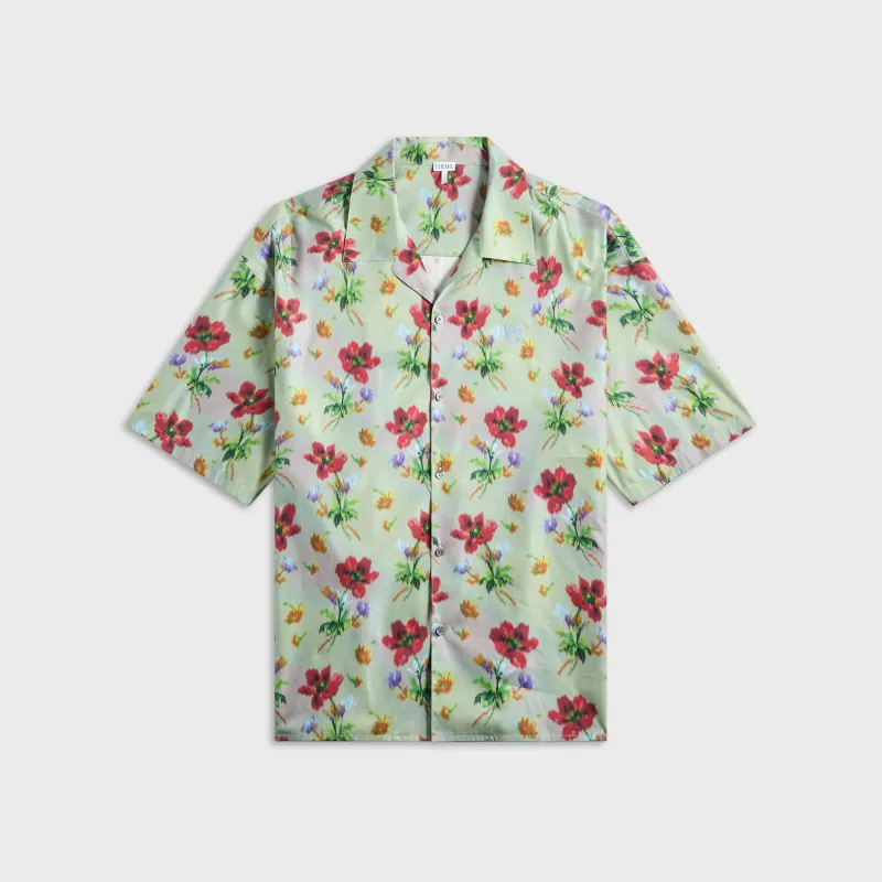 Loewe Short Sleeve Shirt - Green / Red sold by Kith