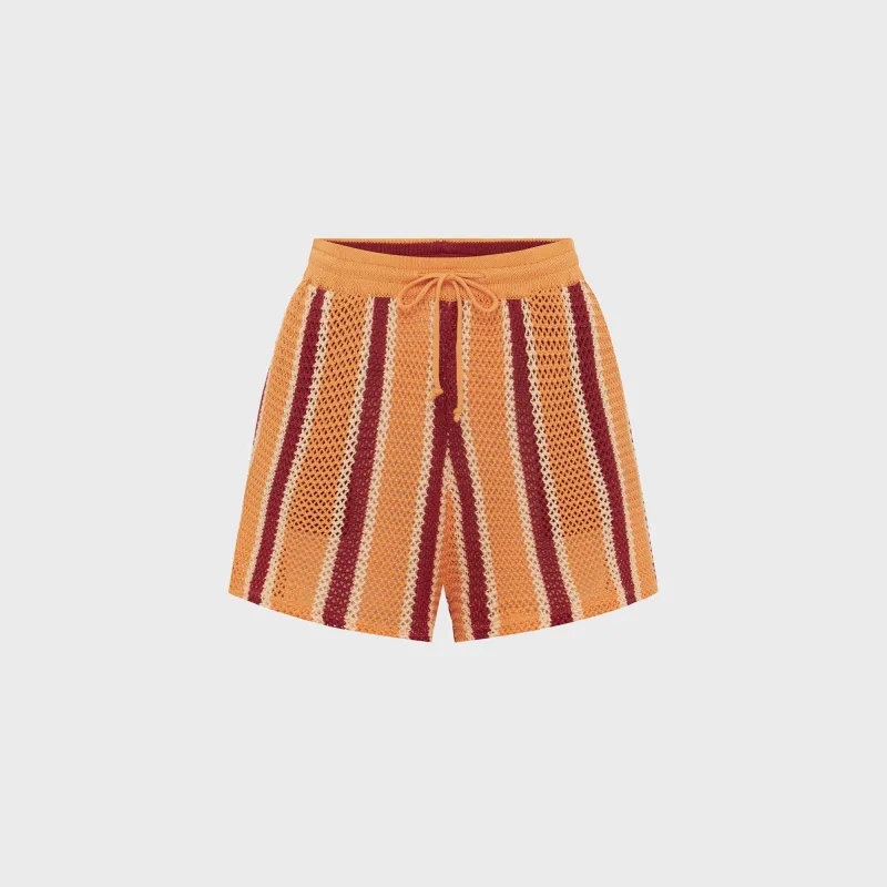 Kith Women Ida Logo Stripe Boxer Short - Orbit | Parallel
