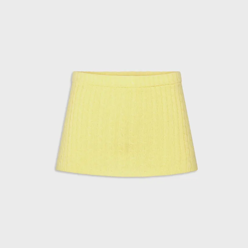 Frankies Bikinis Marialla Cable Knit Skort - Honeycomb sold by Kith
