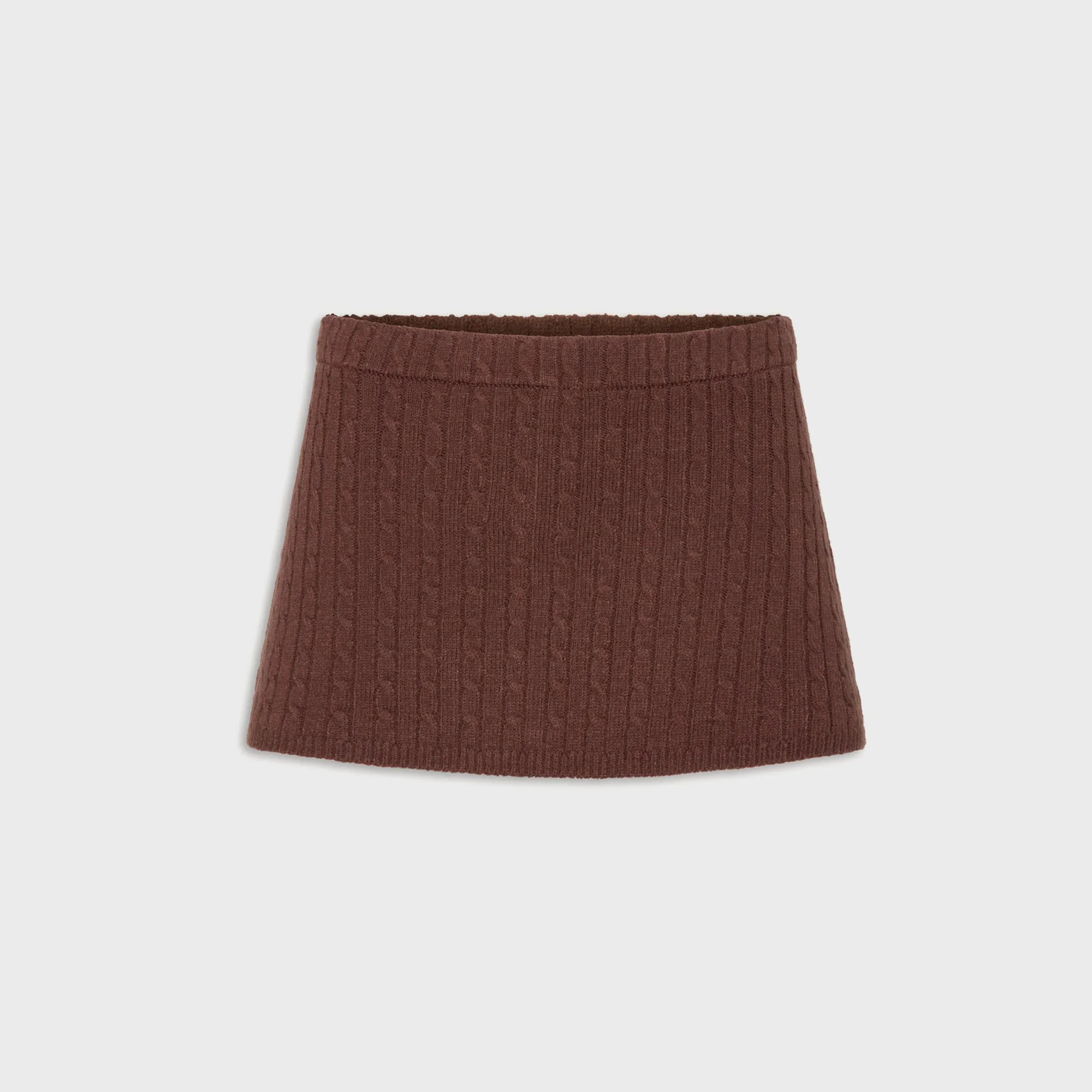 Frankies Bikinis Marialla Cable Knit Skort - Brown Sugar sold by Kith