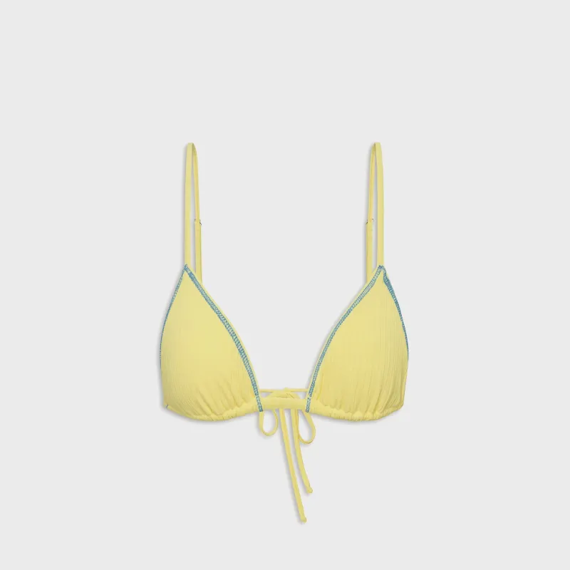 Frankies Bikinis Lumia Ribbed Top - Honeycomb sold by Kith