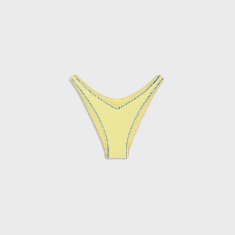 Frankies Bikinis Harper Ribbed Bottom - Honeycomb sold by Kith