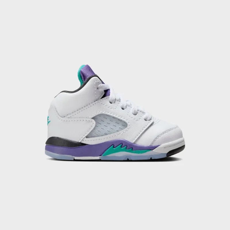 Jordan TD Air Jordan 5 - Black / New Emerald / Grape Ice sold by Kith