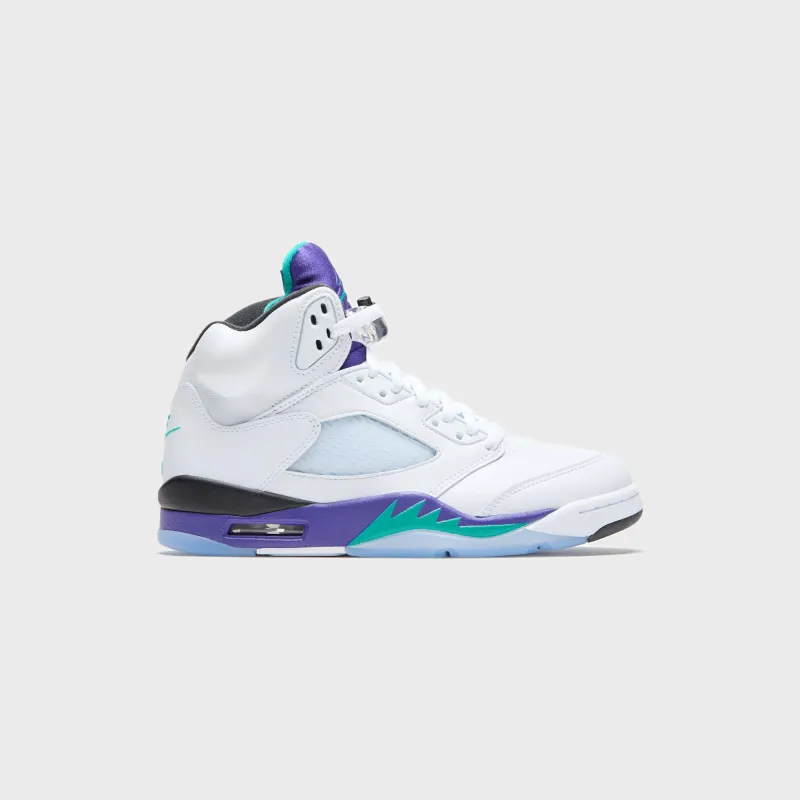 Jordan Air Jordan 5 - Black / New Emerald / Grape Ice sold by Kith