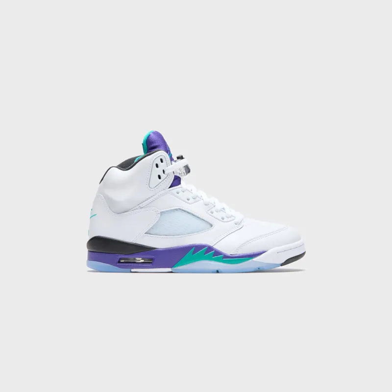 Jordan GS Air Jordan 5 - Black / New Emerald / Grape Ice sold by Kith