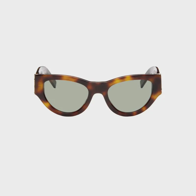 Saint Laurent 53 Sunglass - Havana sold by Kith