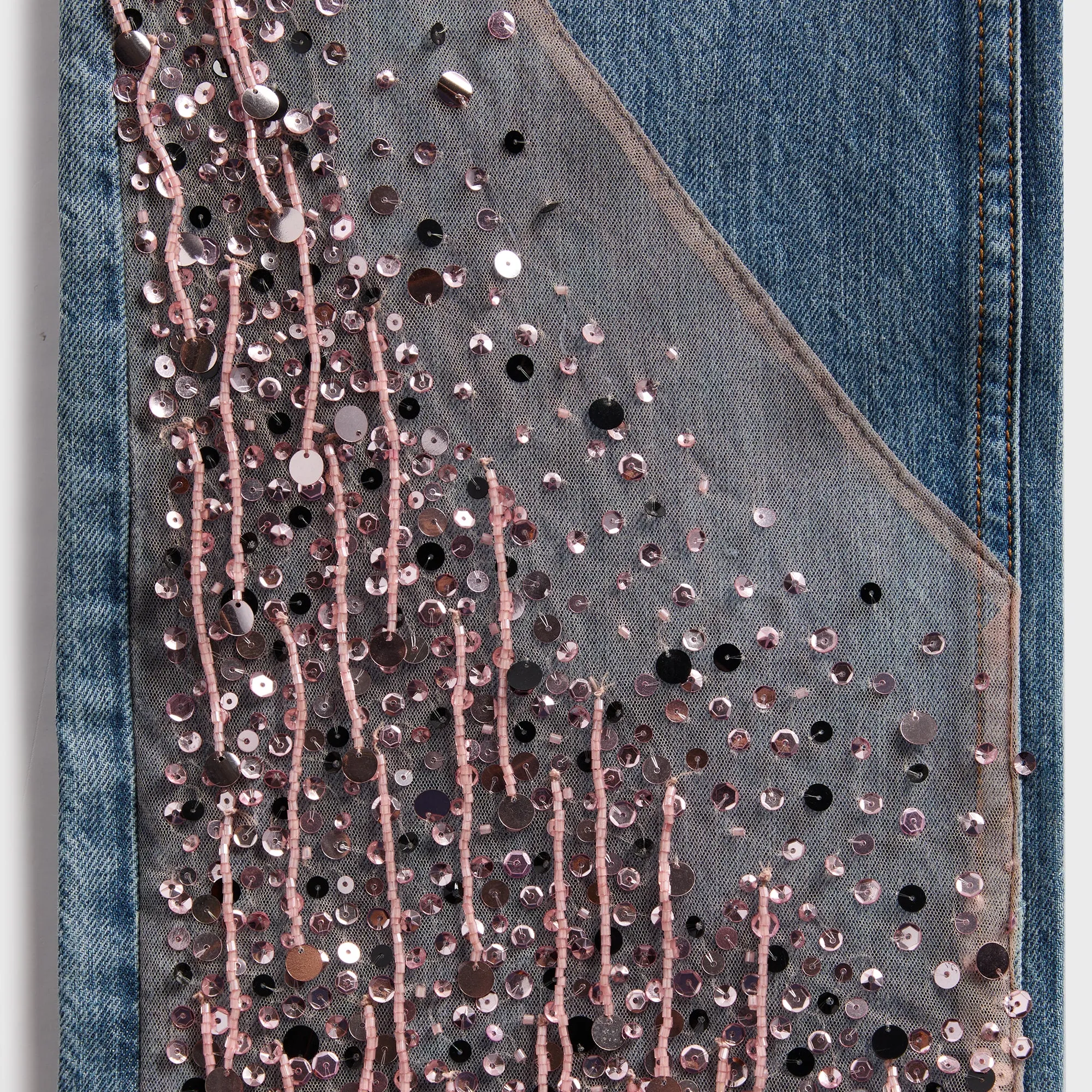 Asta Resort Helena Hand Beaded Jean - Bon Bon Pink sold by Kith product image thumbnail 3