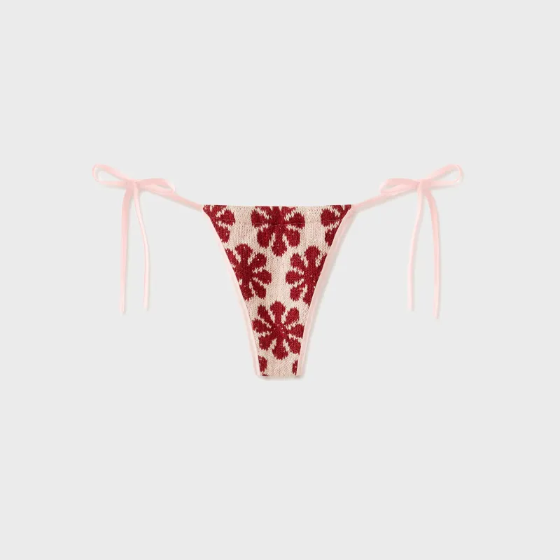 Asta Resort Lio Jacquard Bikini Bottom - Pink Delilah sold by Kith