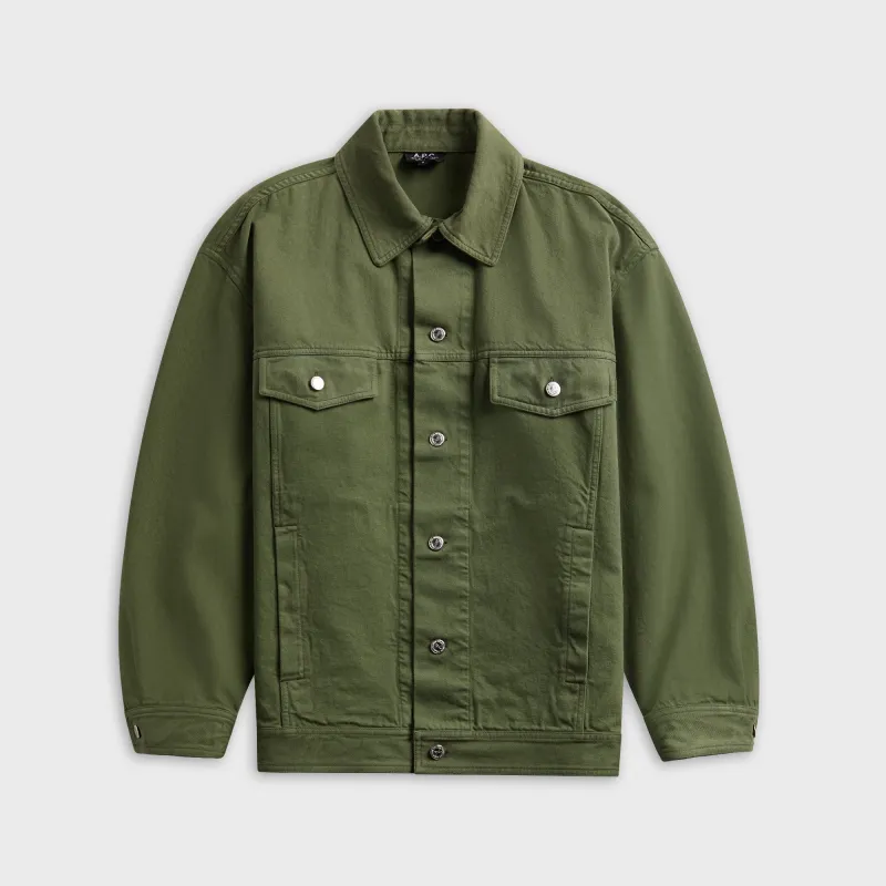 A.P.C. Blouson Elvis - Green sold by Kith
