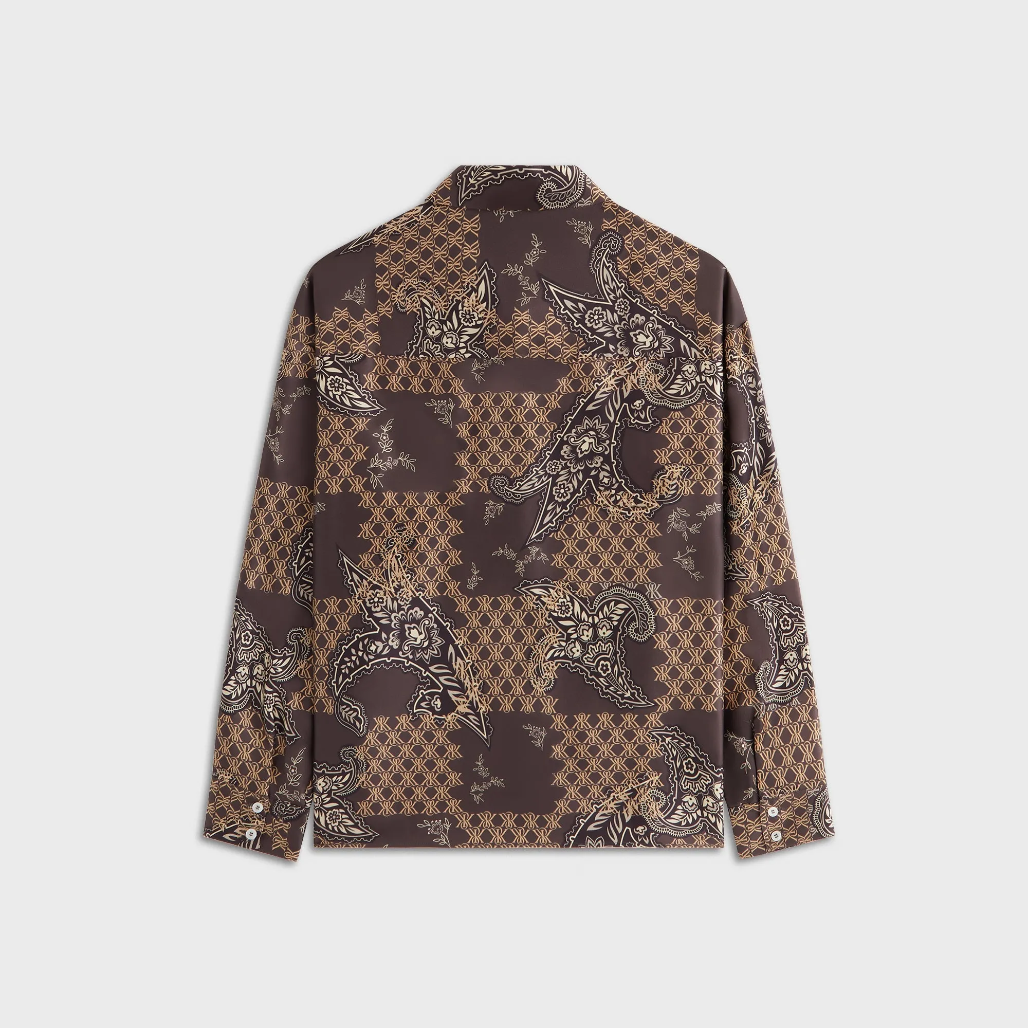 Kith Women Siena Crest Paisley Shirt - Brew sold by Kith product image thumbnail 3