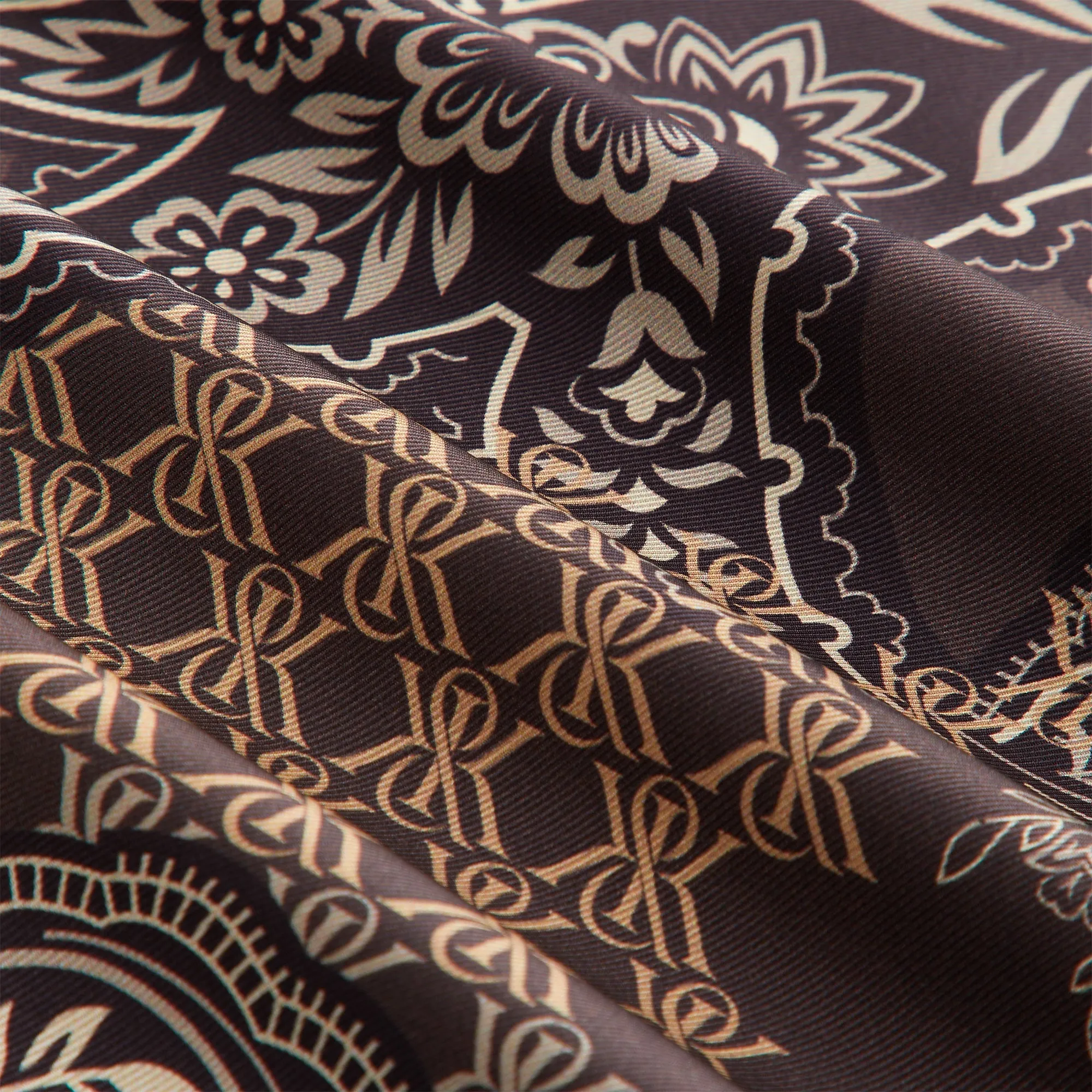 Kith Women Siena Crest Paisley Shirt - Brew sold by Kith product image thumbnail 5