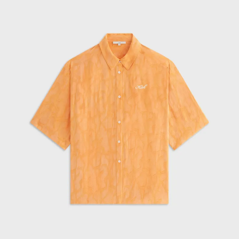 Kith Women Mari Wavy Jacquard Shirt - Midsummer sold by Kith