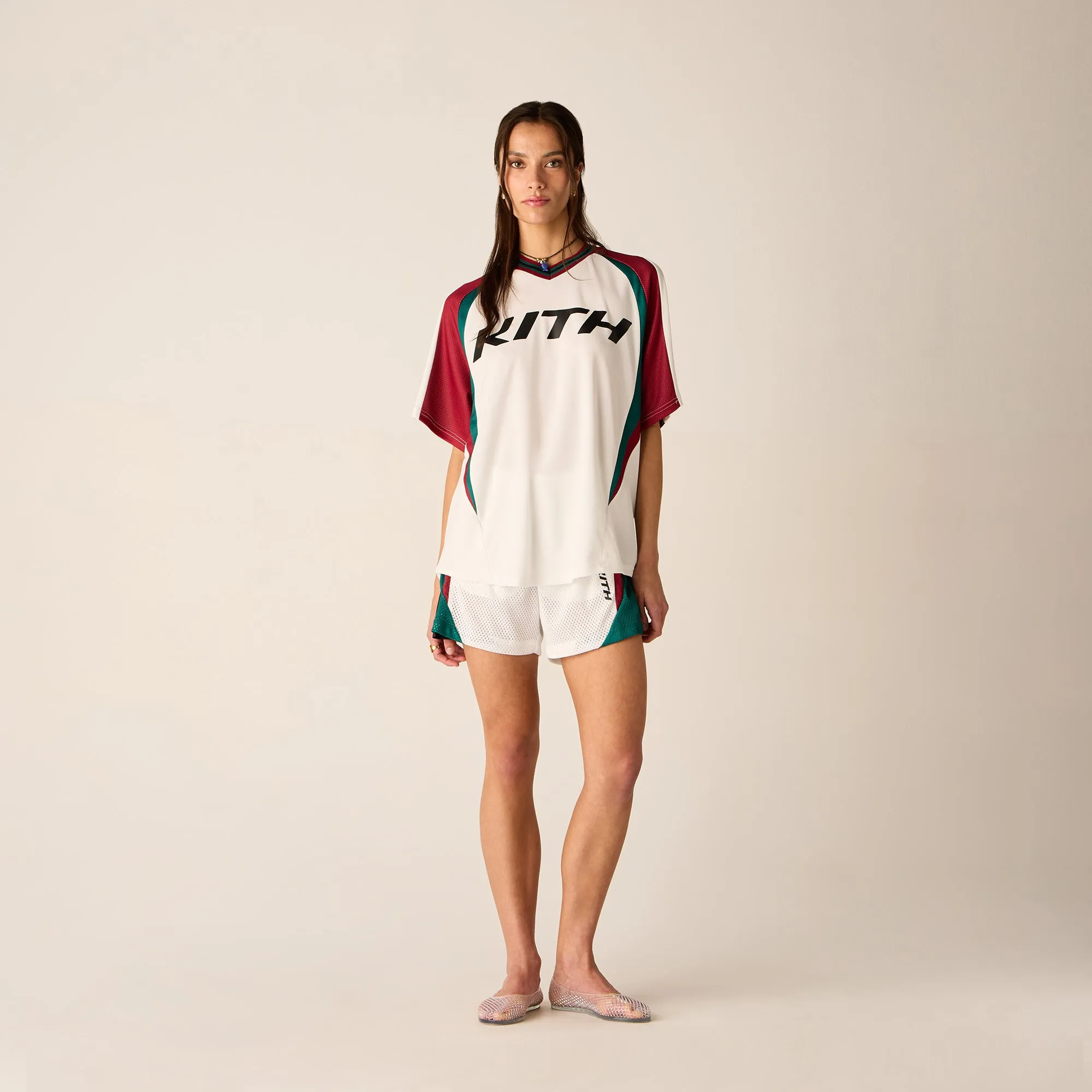 Kith Women Ridley II Short Sleeve Jersey - White sold by Kith product image thumbnail 3
